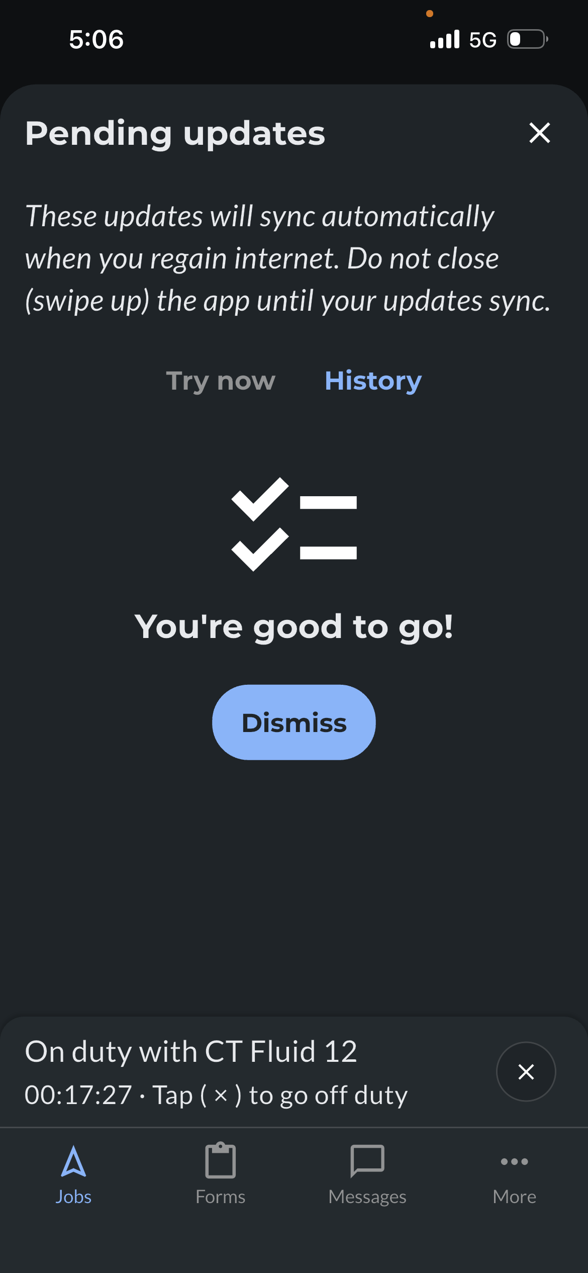 You are good to go.PNG